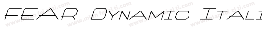 FEAR Dynamic Itali字体转换